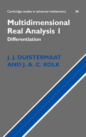 Bild des Verkufers fr Multidimensional Real Analysis I : Differentiation zum Verkauf von AHA-BUCH GmbH