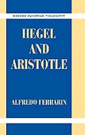 Bild des Verkufers fr Hegel and Aristotle zum Verkauf von AHA-BUCH GmbH