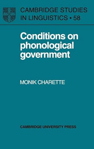 Seller image for Conditions on Phonological Government for sale by AHA-BUCH GmbH