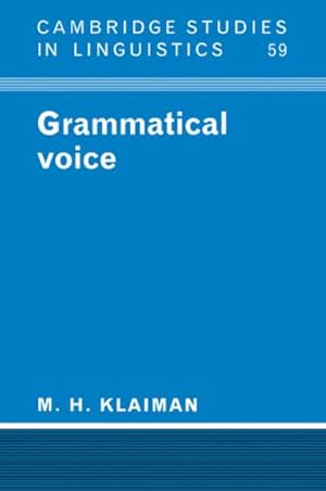 Immagine del venditore per Grammatical Voice venduto da AHA-BUCH GmbH