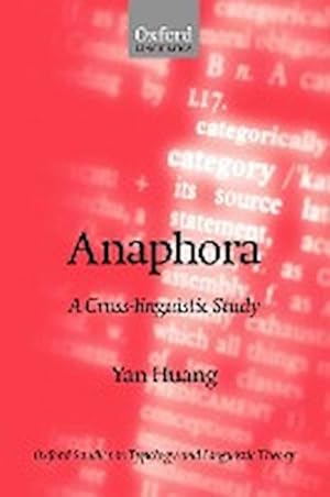 Image du vendeur pour Anaphora : A Cross-Linguistic Study mis en vente par AHA-BUCH GmbH