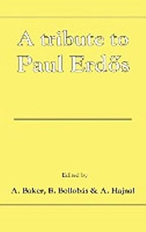 Imagen del vendedor de A Tribute to Paul Erdos a la venta por AHA-BUCH GmbH