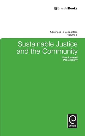 Image du vendeur pour Sustainable Justice and the Community mis en vente par AHA-BUCH GmbH