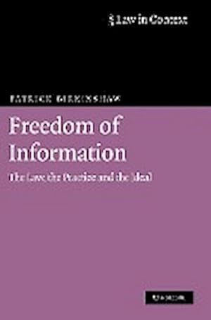 Seller image for Freedom of Information : The Law, the Practice and the Ideal for sale by AHA-BUCH GmbH