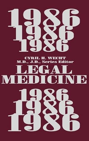 Seller image for Legal Medicine 1986 for sale by AHA-BUCH GmbH