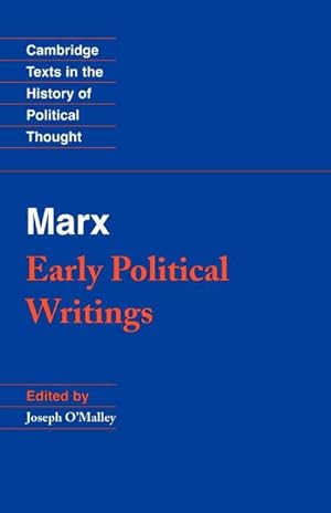 Bild des Verkufers fr Marx : Early Political Writings zum Verkauf von AHA-BUCH GmbH