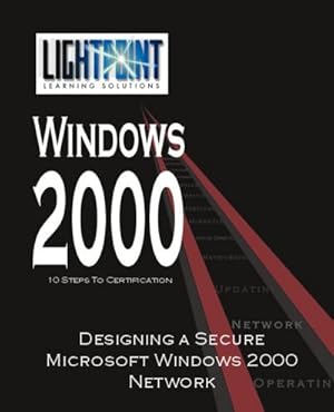 Immagine del venditore per Designing a Secure Microsoft Windows 2000 Network venduto da AHA-BUCH GmbH