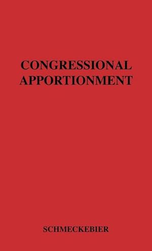 Imagen del vendedor de Congressional Apportionment. a la venta por AHA-BUCH GmbH