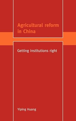 Bild des Verkufers fr Agricultural Reform in China zum Verkauf von AHA-BUCH GmbH