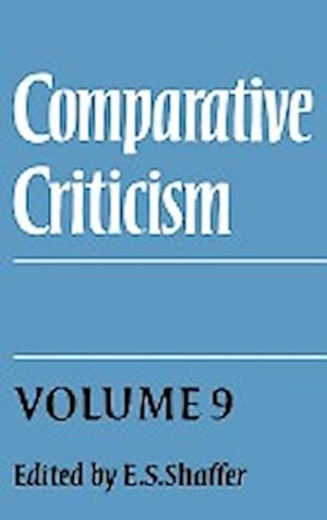 Bild des Verkufers fr Comparative Criticism : Volume 9, Cultural Perceptions and Literary Values zum Verkauf von AHA-BUCH GmbH