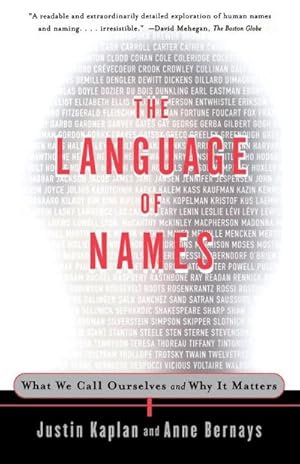 Imagen del vendedor de The Language of Names : What We Call Ourselves and Why It Matters a la venta por AHA-BUCH GmbH