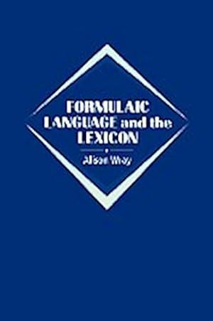 Bild des Verkufers fr Formulaic Language and the Lexicon zum Verkauf von AHA-BUCH GmbH