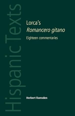 Seller image for Lorca's Romancero gitano : Eighteen commentaries for sale by AHA-BUCH GmbH