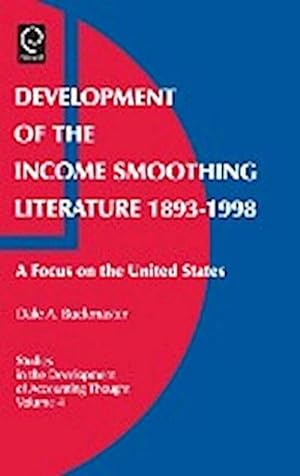 Immagine del venditore per Development of the Income Smoothing Literature, 1893-1998 venduto da AHA-BUCH GmbH