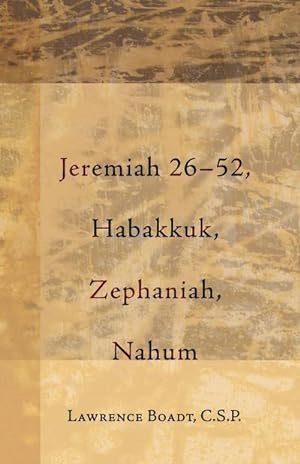 Imagen del vendedor de Jeremiah 26-52, Habakkuk, Zephaniah, Nahum a la venta por AHA-BUCH GmbH