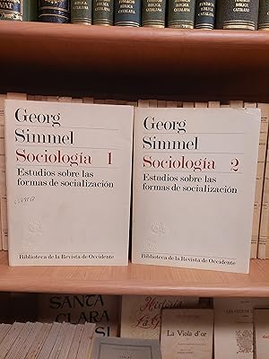 Imagen del vendedor de Sociologia I y II. Estudios sobre las formas de socializacin. a la venta por Martina llibreter