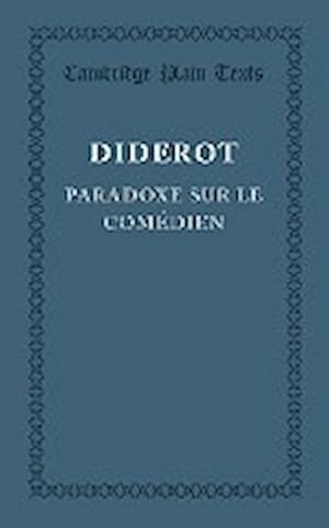 Seller image for Paradoxe sur le Comedien for sale by AHA-BUCH GmbH