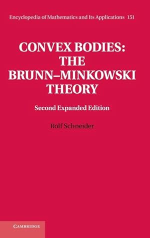 Immagine del venditore per Convex Bodies : The Brunn Minkowski Theory venduto da AHA-BUCH GmbH