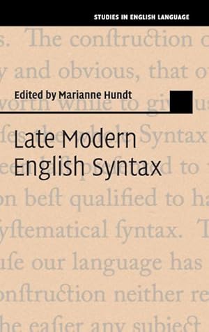 Seller image for Late Modern English Syntax for sale by AHA-BUCH GmbH