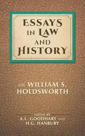 Image du vendeur pour Essays in Law and History mis en vente par AHA-BUCH GmbH