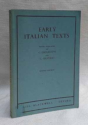 Early Italian Texts