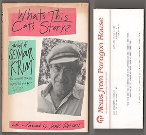 Bild des Verkufers fr What's This Cat's Story: The Best of Seymour Krim zum Verkauf von Jeff Hirsch Books, ABAA