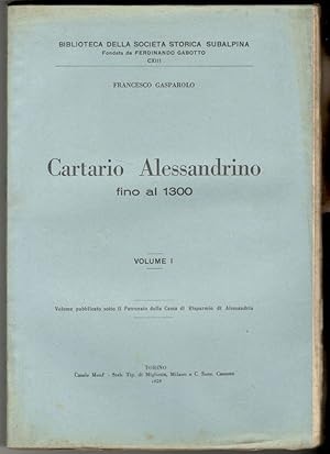 Cartario alessandrino fino al 1300. (Tre volumi)