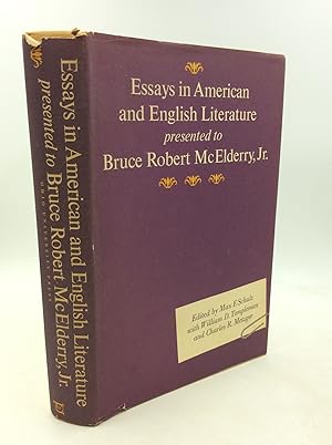 Seller image for ESSAYS IN AMERICAN AND ENGLISH LITERATURE Presented to Bruce Robert McElderry, Jr. for sale by Kubik Fine Books Ltd., ABAA