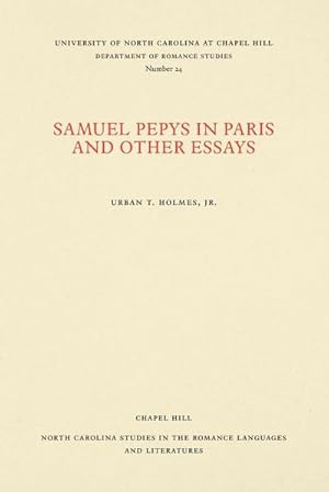 Imagen del vendedor de Samuel Pepys in Paris and Other Essays a la venta por AHA-BUCH GmbH