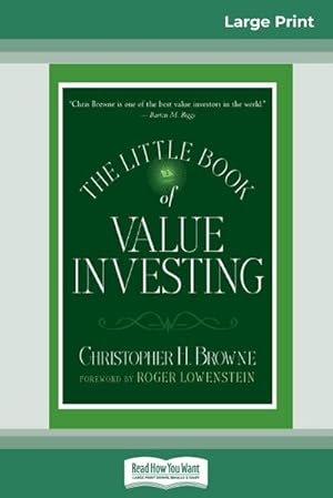Immagine del venditore per The Little Book of Value Investing : (Little Books. Big Profits) (16pt Large Print Edition) venduto da AHA-BUCH GmbH