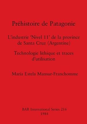 Seller image for Prhistoire de Patagonie : L'industrie 'Nivel 11' de la province de Santa Cruz (Argentine) - Technologie lithique et traces d'utilisation for sale by AHA-BUCH GmbH