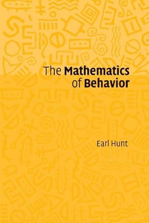 Bild des Verkufers fr The Mathematics of Behavior zum Verkauf von AHA-BUCH GmbH