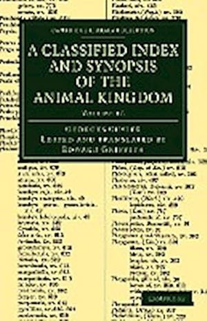 Bild des Verkufers fr A Classified Index and Synopsis of the Animal Kingdom - Volume 16 zum Verkauf von AHA-BUCH GmbH