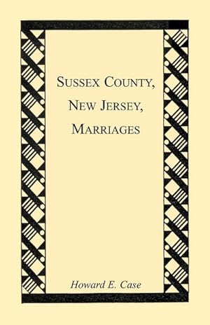 Seller image for Sussex County, New Jersey, Marriages for sale by AHA-BUCH GmbH