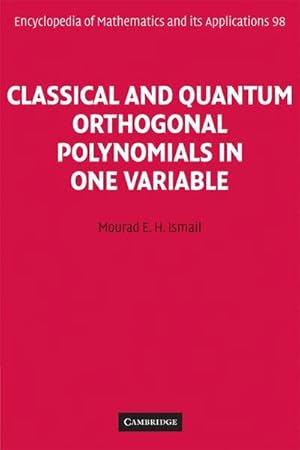 Seller image for Classical and Quantum Orthogonal Polynomials in One Variable for sale by AHA-BUCH GmbH