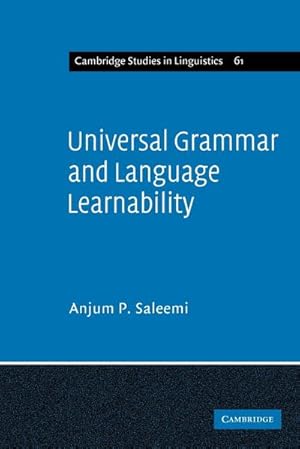 Bild des Verkufers fr Universal Grammar and Language Learnability zum Verkauf von AHA-BUCH GmbH