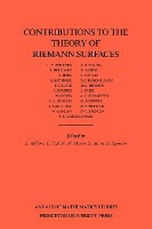 Imagen del vendedor de Contributions to the Theory of Riemann Surfaces. (AM-30), Volume 30 a la venta por AHA-BUCH GmbH