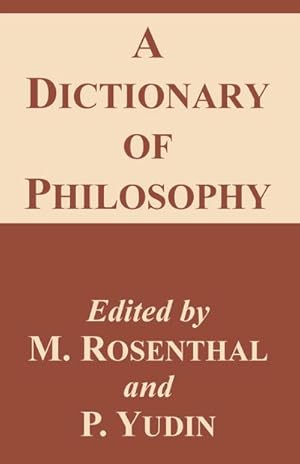 Bild des Verkufers fr A Dictionary of Philosophy zum Verkauf von AHA-BUCH GmbH