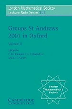 Bild des Verkufers fr Groups St Andrews 2001 in Oxford : Volume 2 zum Verkauf von AHA-BUCH GmbH
