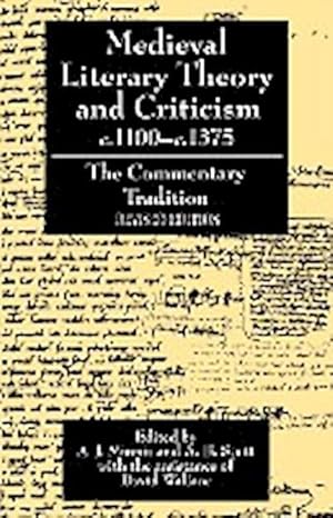 Immagine del venditore per Medieval Literary Theory and Criticism C.1100--C.1375 : The Commentary-Tradition venduto da AHA-BUCH GmbH