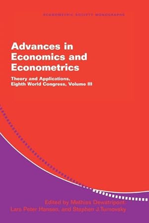 Seller image for Advances in Economics and Econometrics for sale by AHA-BUCH GmbH
