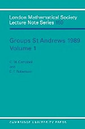 Bild des Verkufers fr Groups St Andrews 1989 : Volume 1 zum Verkauf von AHA-BUCH GmbH