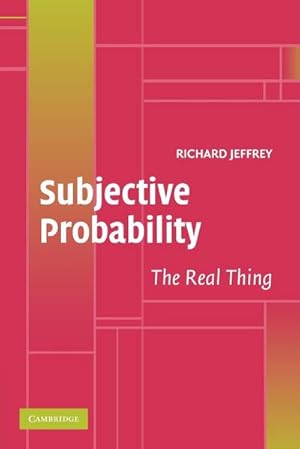 Immagine del venditore per Subjective Probability : The Real Thing venduto da AHA-BUCH GmbH