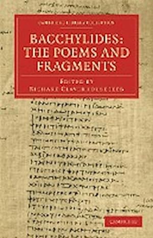 Bild des Verkufers fr Bacchylides : The Poems and Fragments zum Verkauf von AHA-BUCH GmbH