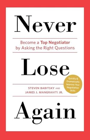 Image du vendeur pour Never Lose Again mis en vente par AHA-BUCH GmbH