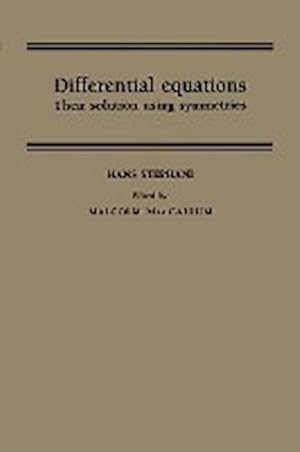 Bild des Verkufers fr Differential Equations : Their Solution Using Symmetries zum Verkauf von AHA-BUCH GmbH