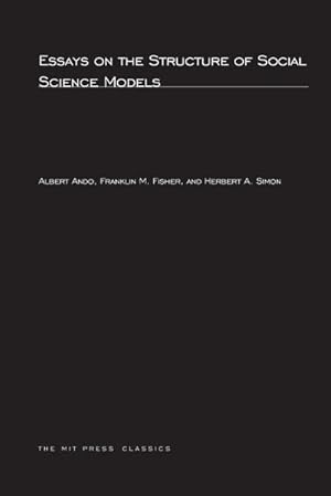 Bild des Verkufers fr Essays on the Structure of Social Science Models zum Verkauf von AHA-BUCH GmbH