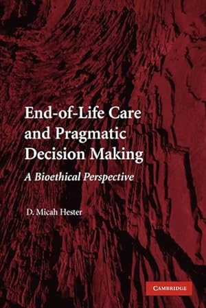 Bild des Verkufers fr End-Of-Life Care and Pragmatic Decision Making : A Bioethical Perspective zum Verkauf von AHA-BUCH GmbH