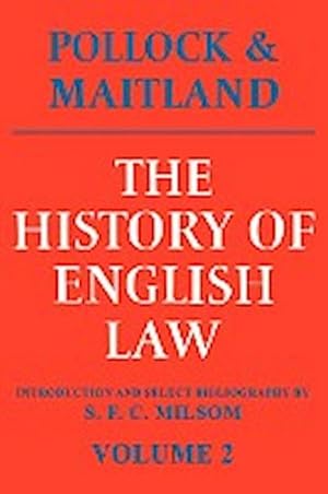 Seller image for The History of English Law : Volume 2: Before the Time of Edward I for sale by AHA-BUCH GmbH