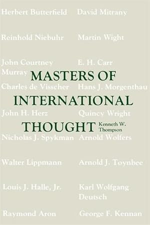 Seller image for Masters of International Thought for sale by AHA-BUCH GmbH